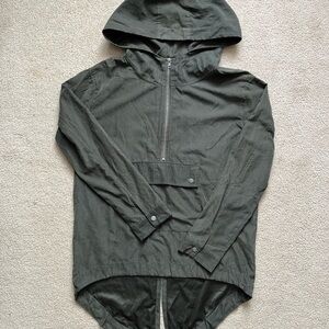 Forever 21 Olive Hooded Windbreaker